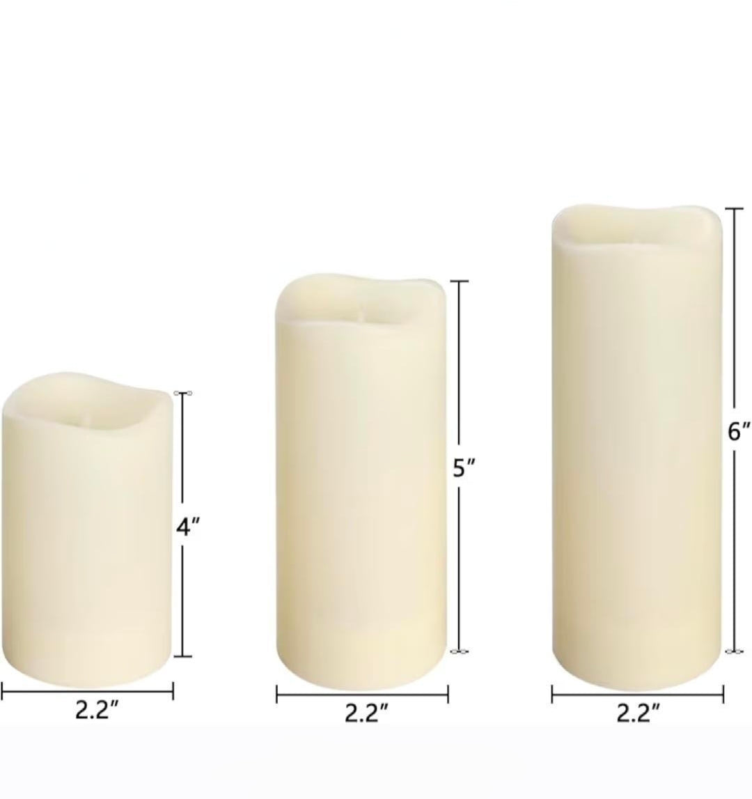 Flameless Pillar Candles