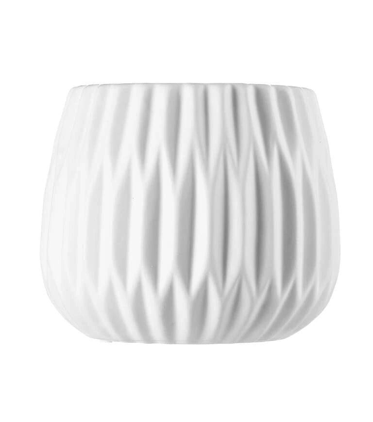 White Ceramic Flower Container