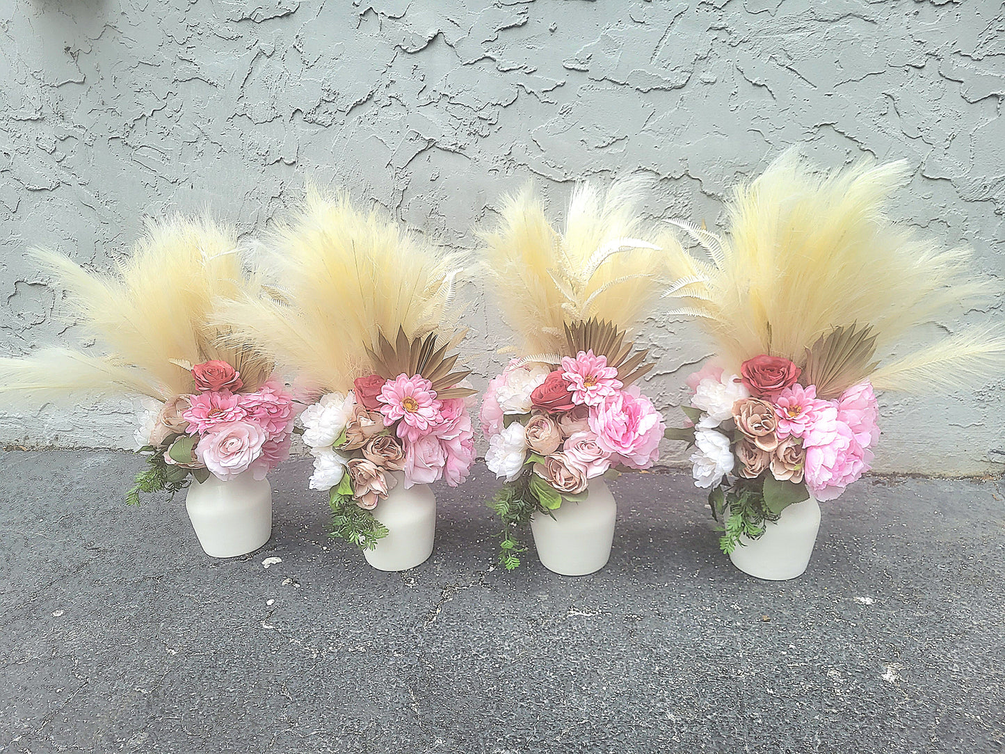 Pink Boho Centerpieces