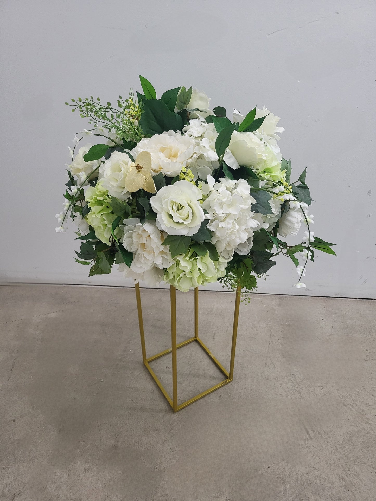 Green and White Floral Arrangement