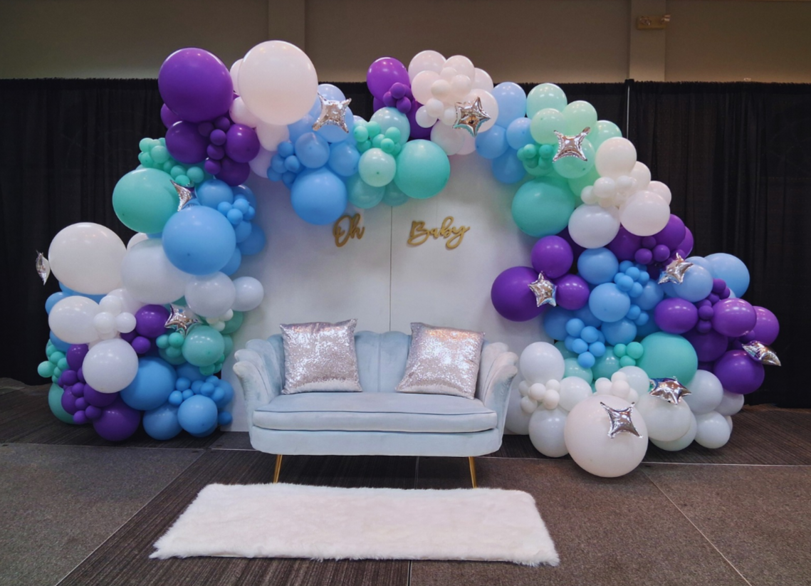 Babyshower Balloon Backdrop: Oh Baby