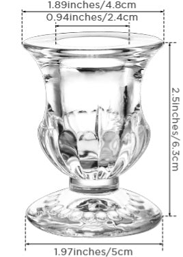 Glass Taper Candlestick Holder