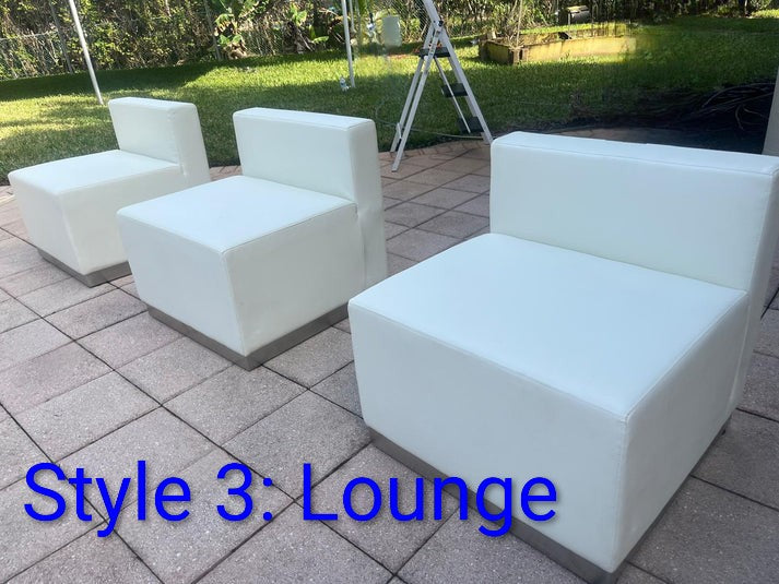 White Lounge Sofa - Style 3
