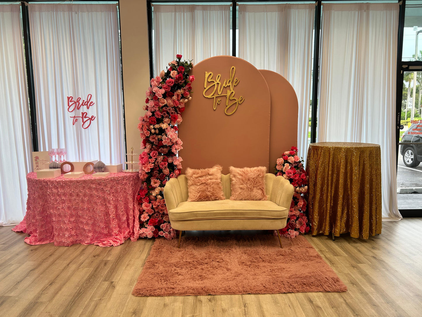Backdrop Floral Arrangements