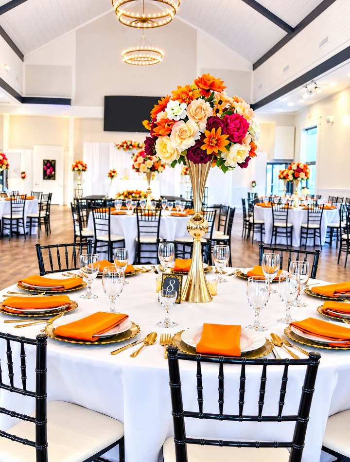 Burnt Orange Floral Arrangement