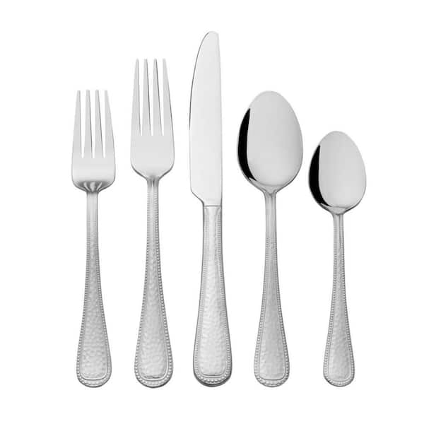 Hammered Stainless Steel Utensil Set