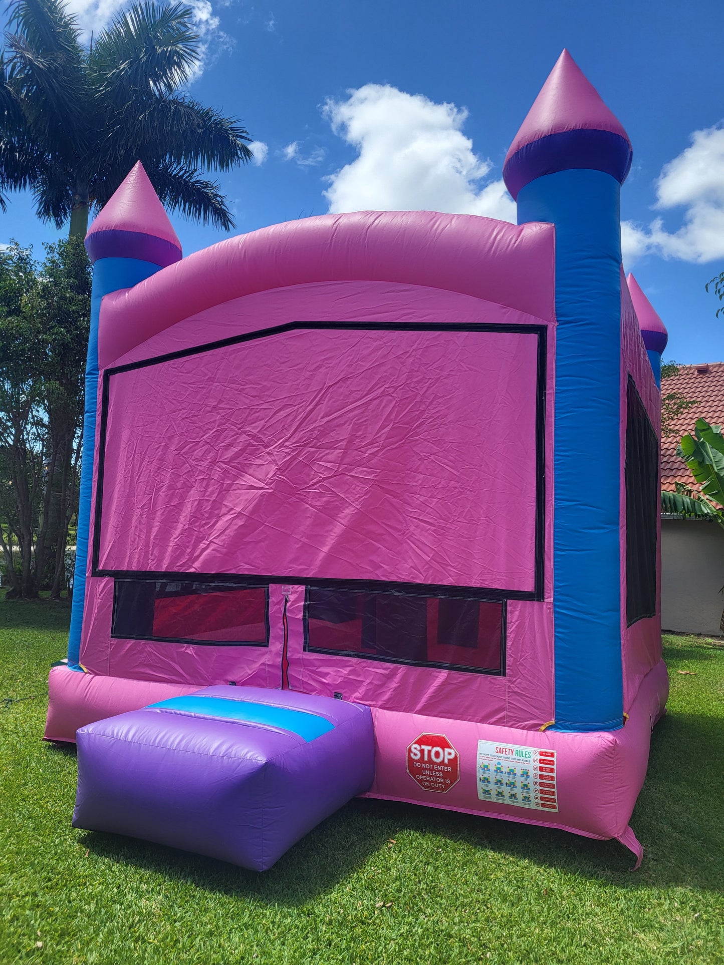 Pink Bounce House Castle