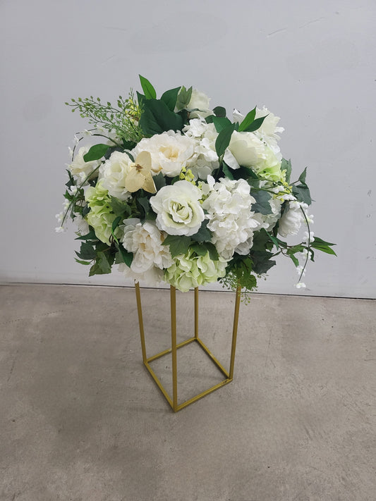 Green and White Floral Arrangement