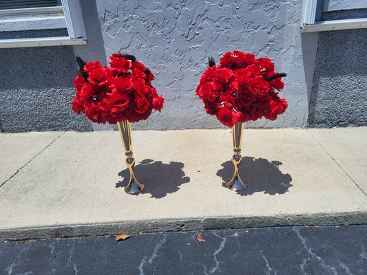 Red Centerpieces