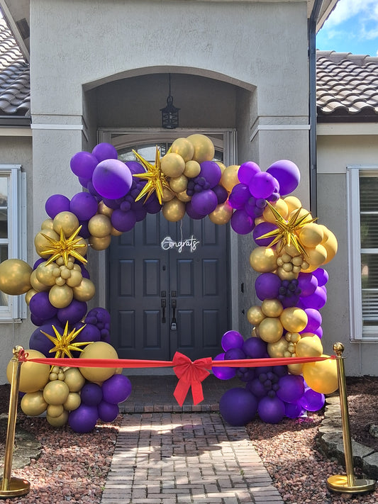 Ribbon Cutting Balloon Arch
