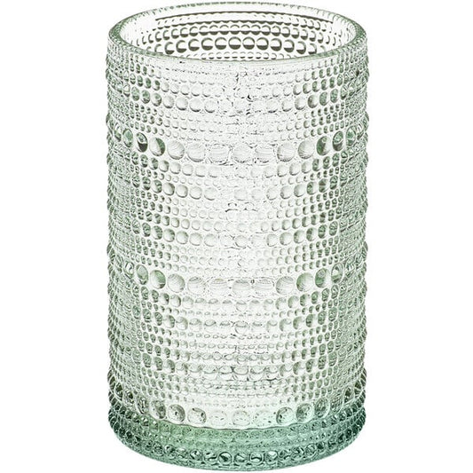 Sage Green Beaded Glass Cups