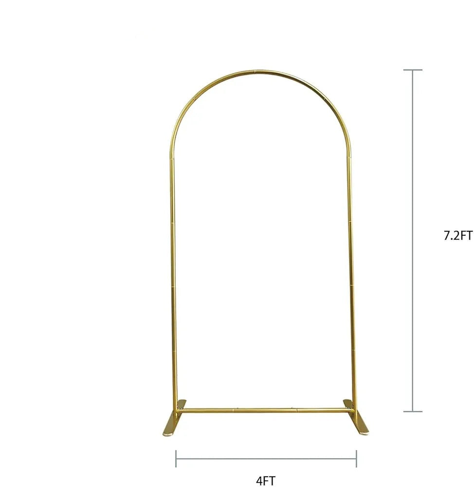 7ft Gold Backdrop Arch Stand