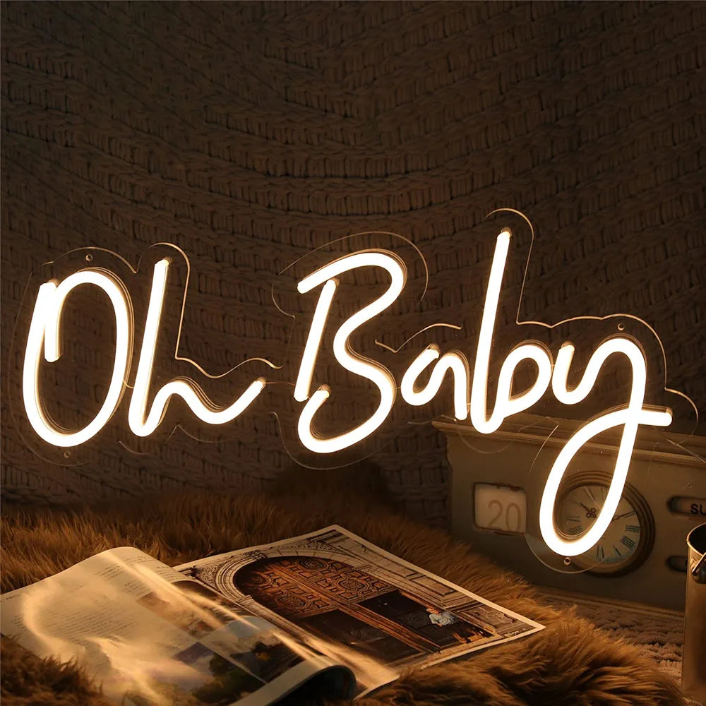 Oh Baby Led Light up Sign