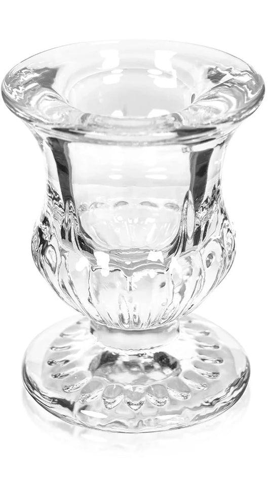 Glass Taper Candlestick Holder