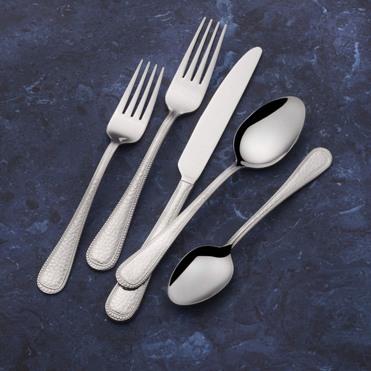 Hammered Stainless Steel Utensil Set