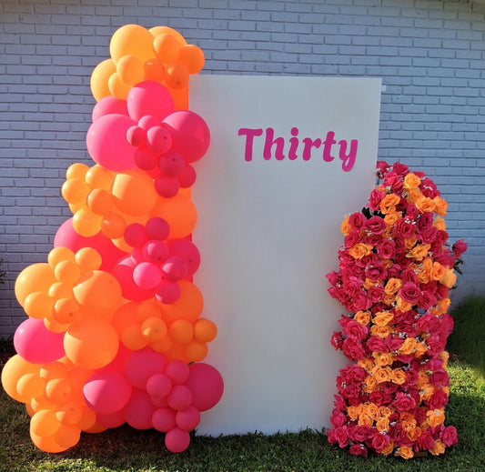 Mixed Balloon Arches with Florals in Any Color