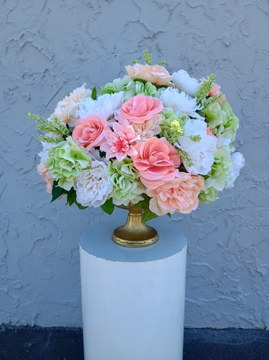 Peach Mix Centerpiece - 1