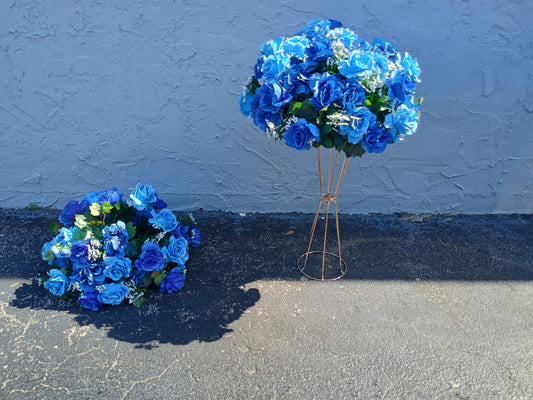 Blue Mix Floral Centerpiece