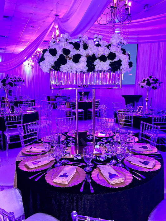 Black and White Floral Arrangement - 2