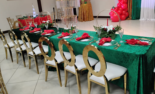 Gold O Back Luxury Chairs