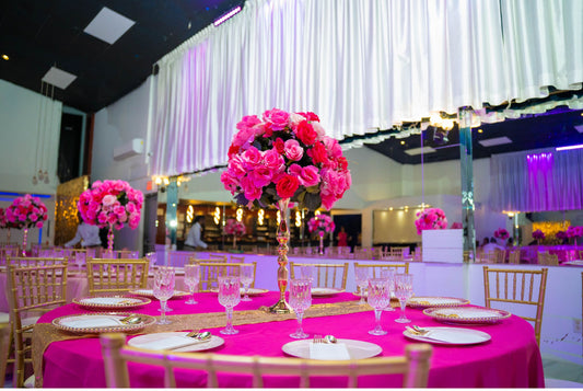 Pink Floral Centerpiece for Sweet 16