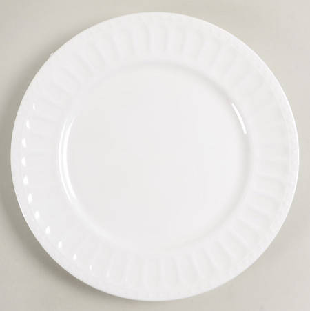 Classic White Groovy Dessert/Salad Plates