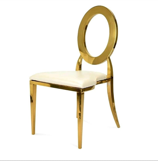 Gold O Back Metal Chairs