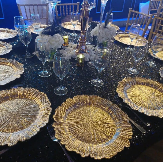 Gold Reef Charger Plates