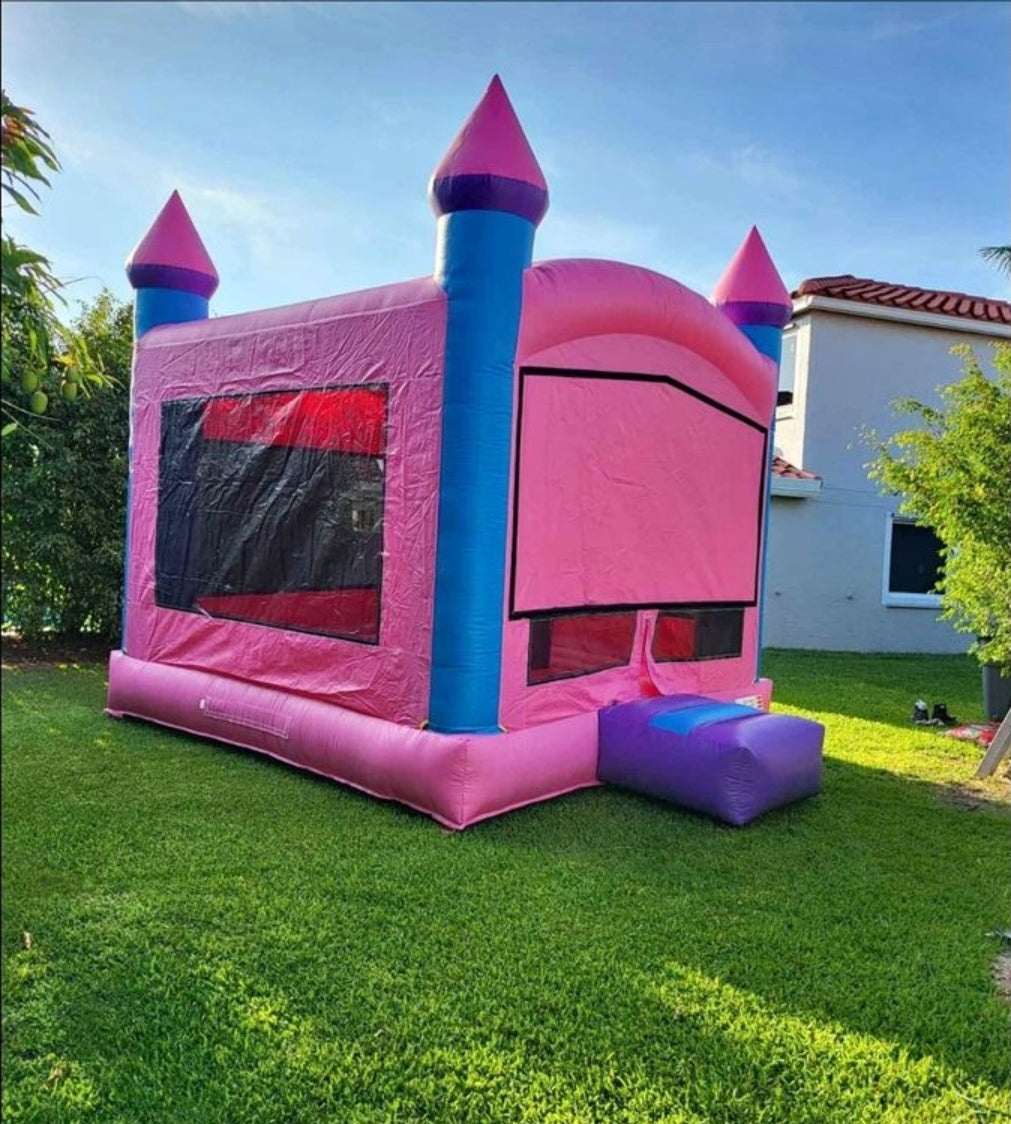 Pink Bounce House Castle