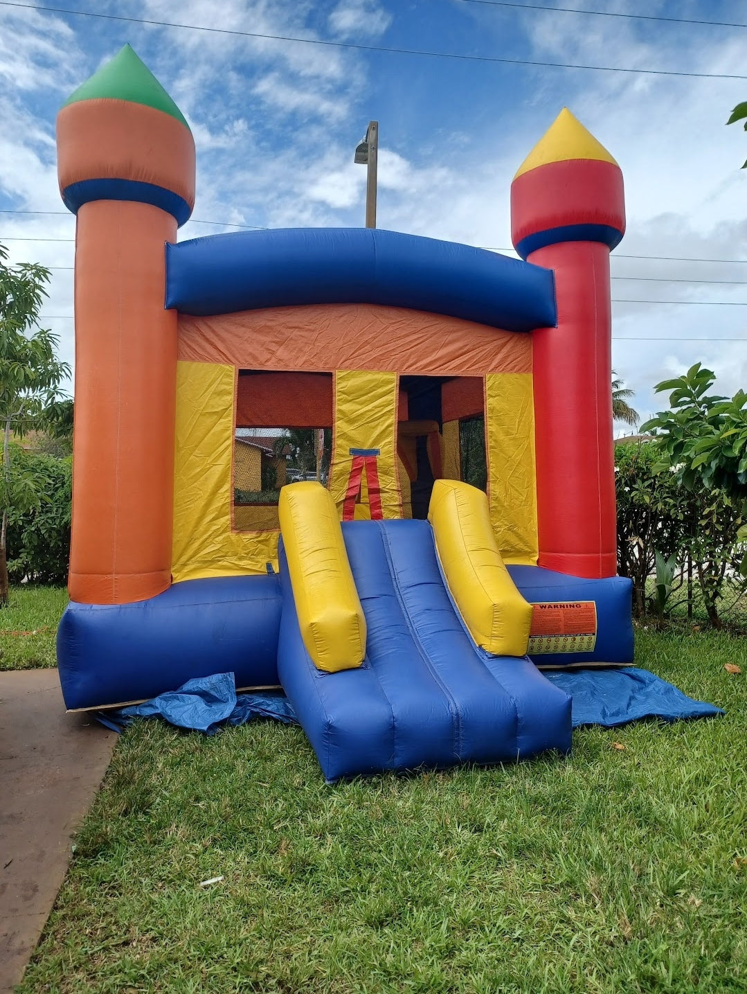 Bounce House Castle Multiple with Slide and Hoop