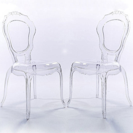 Clear Designer Couples Chair
