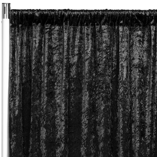 Black Velvet Drape Panels