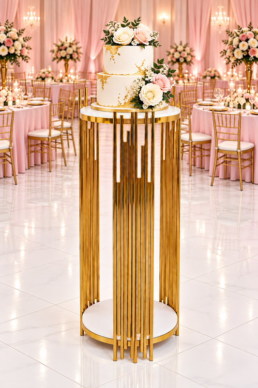 Modern Gold Cake Table