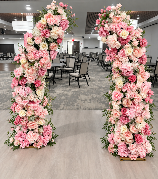 Pink Floral Arch