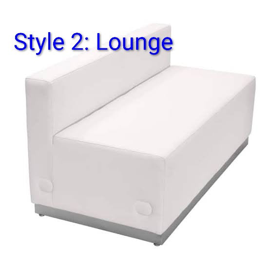 White Lounge Sofa - Style 1