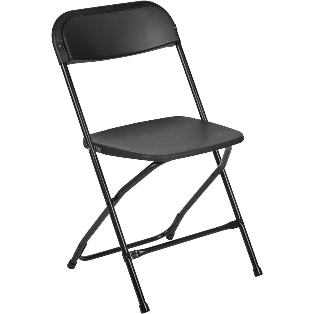 Black Basic Folding Chairs