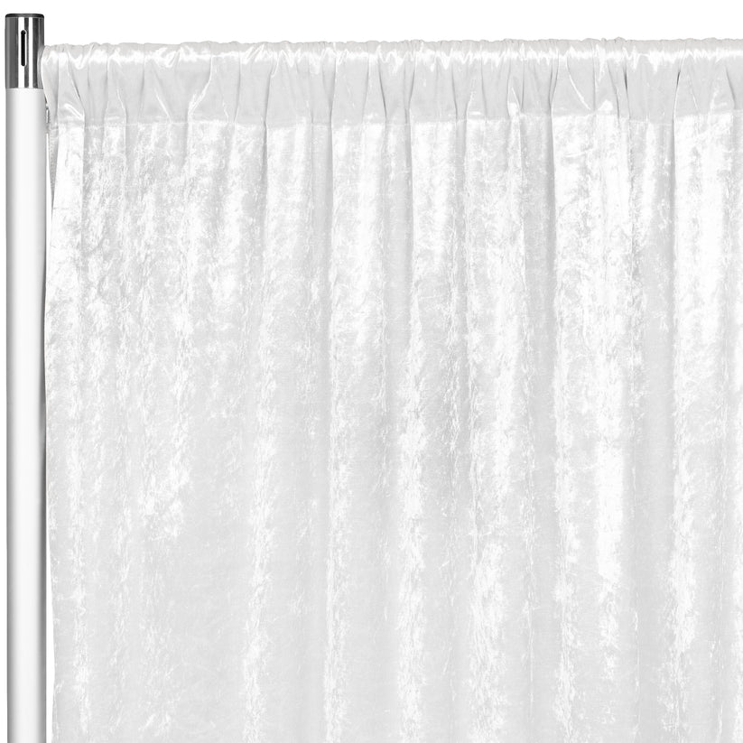 White Velvet Drape Panels