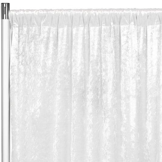 White Velvet Drape Panels